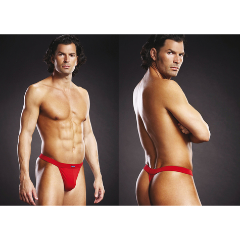 Blue Line Performance Microfiber Thong Red S/M