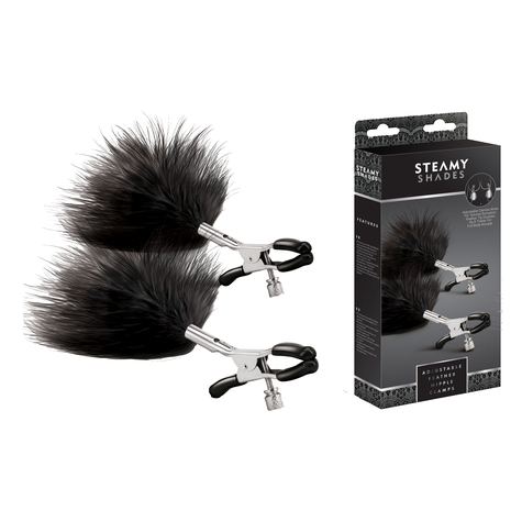 Steamy Shades Adjustable Feather Nipple Clamps