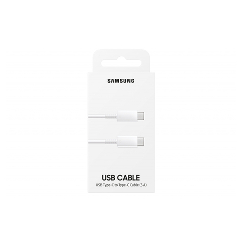 Samsung Usb Type-C Zu Usb Typ C Kabel, 1 M, 100w, White