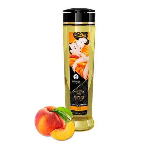 Shunga Massage Öl Stimulation (Peach) 240ml