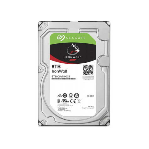 Seagate 8tb Ironwolf 7200rpm 256mb St8000vn004