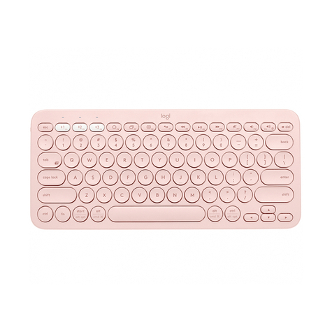 Logitech Keyboard K380 Multi-Device Bluetooth, Rose