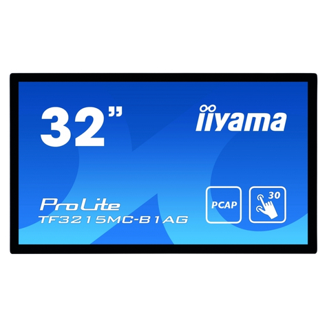Iiyama 80.0cm (31,5) Tf3215mc-B1ag 169 M-Touch Hdmi Tf3215mc-B1ag