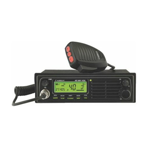 Albrecht Ae 6491 Vox Cb Radio With Handsfree Function 12/24v