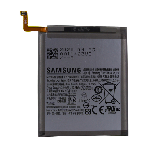 Samsung  Ebbn970ab   Samsung N970f Galaxy Note 10   Liion Akku  3500mah