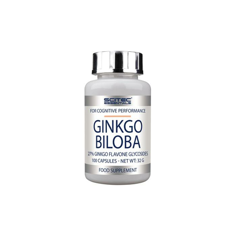 Scitec Essentials Ginkgo Biloba, 100 Capsules Can
