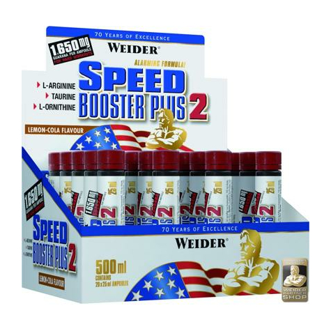 Joe Weider Speed Booster Plus 2, 20 X 25 Ml Ampoules