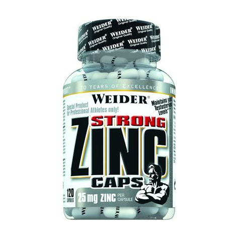 Joe Weider Strong Zinc Caps, 120 Capsules Can