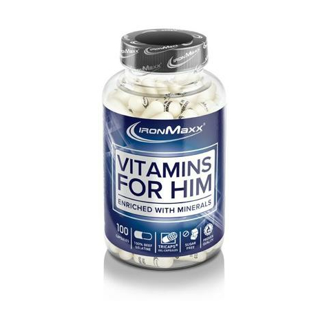 Ironmaxx Vitamins For Him, 100 Tricaps Dose