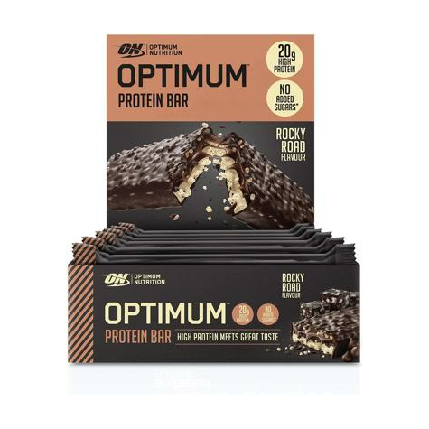 optimum nutrition optimum bar, 10 x 60/62 g riegel