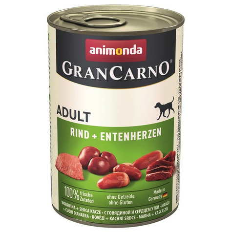 Animonda Hund Grancarno,Carno Adult Ri-Entenherz 400gd
