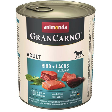 Animonda Hund Grancarno,Grancarno Ri-Lachs-Spinat800gd