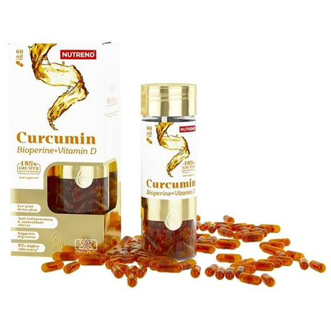 Nutrend Curcumin + Bioperine + Vitamin D, 60 Capsules