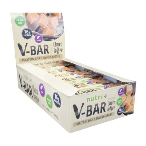 Nutri+ Veganer V-Bar Protein-Riegel, Choco-Toffee