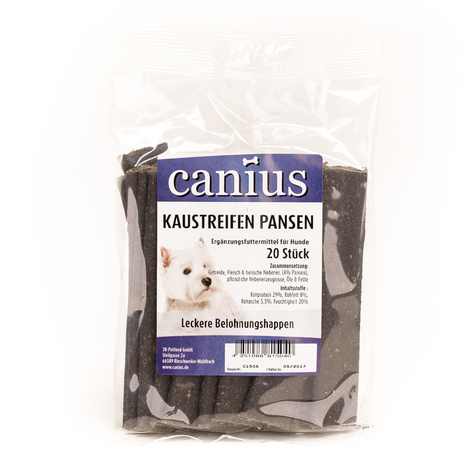 Canius Snacks,Canius Kaustreifen Pansen 20st
