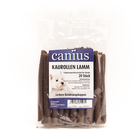 Canius Snacks,Canius Kaurollen Lamm    20 St