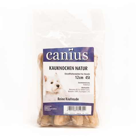 Canius Snacks,Canius Chewing Bone Natural 12cm 4pcs