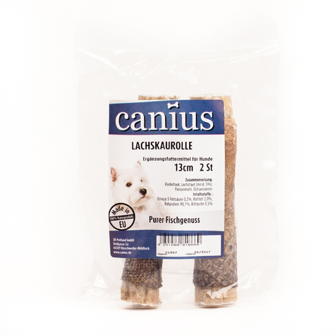 Canius Snacks,Can.Lachskauroll Gefü.13cm 2er