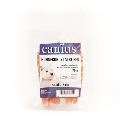 Canius Snacks,Cani. Hühnerbrust Streifen 70g