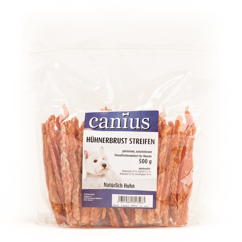 Canius Snacks,Cani. Hühnerbrust Streifen500g