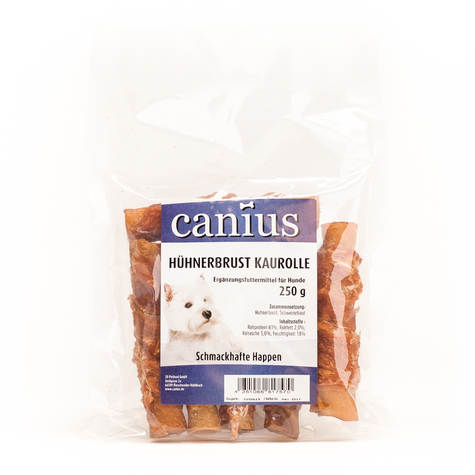 Canius Snacks,Cani. Chicken Breast Chew Roll.250g
