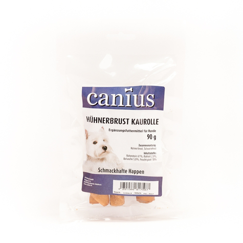 Canius Snacks,Cani. Chicken Breast Chew Roll 90g