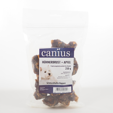 Canius Snacks,Cani. Hühnerbrust+Apfel   250g