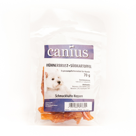Canius Snacks,Cani. Hühnerbrust+Süßkart. 70g