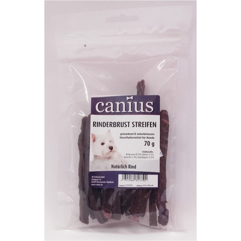 Canius Snacks,Cani. Beef Brisket Strips 70g