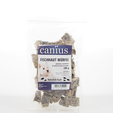 Canius Snacks,Canius Fish Skin Cubes 180 G