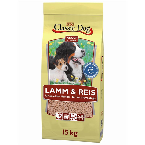Classic Dog,Classic Dog Lamm-Reis    15 Kg