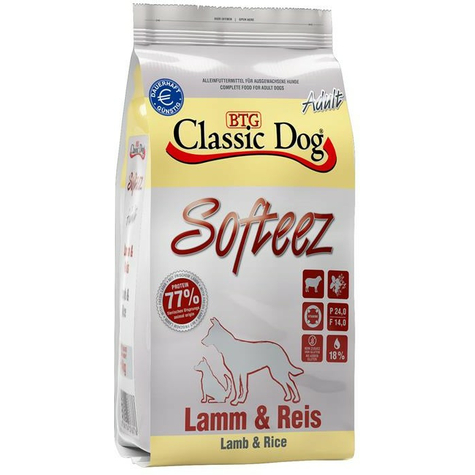 Classic Dog,Cla.Dog Softeez Lamm+Reis 4kg