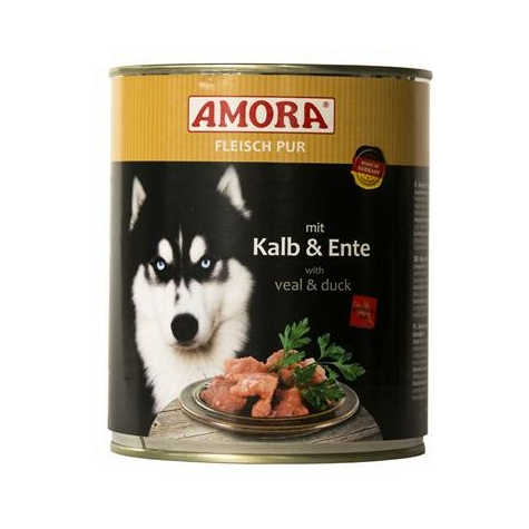 Amora,Amora Dog Pur Kalb+Ente 800gd