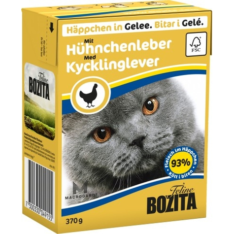 Bozita,Bz Cat Häpp.Gel.Hühnerleb370gt