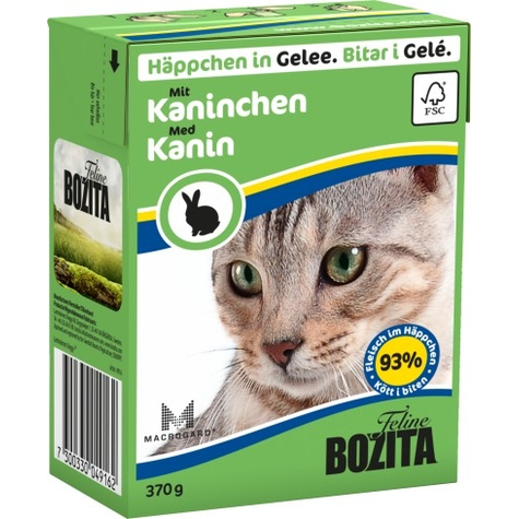 Bozita,Bz Cat Häpp.Gel.Kaninchen370gt