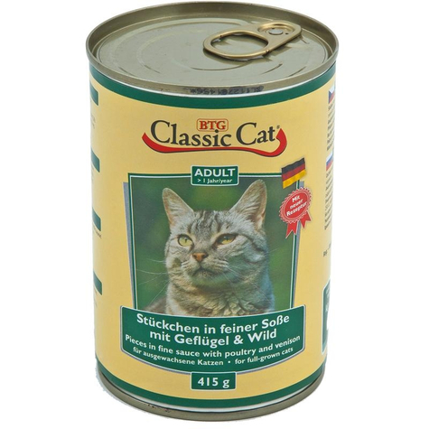 Classic Cat,Class.Cat Sauce Gefl-Wild 415gd