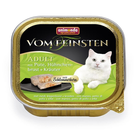 Animonda Katze Vom Feinsten,V.F. Schlemm.Pute+Hühnbr.100gs