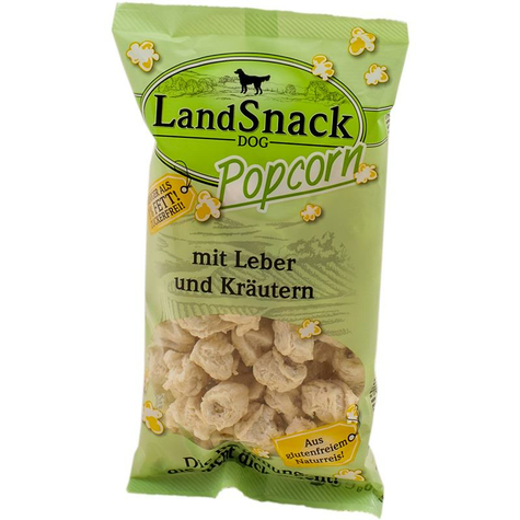 Landfleisch Popcorn,Lasnack Popcorn Leber+Krau 30g