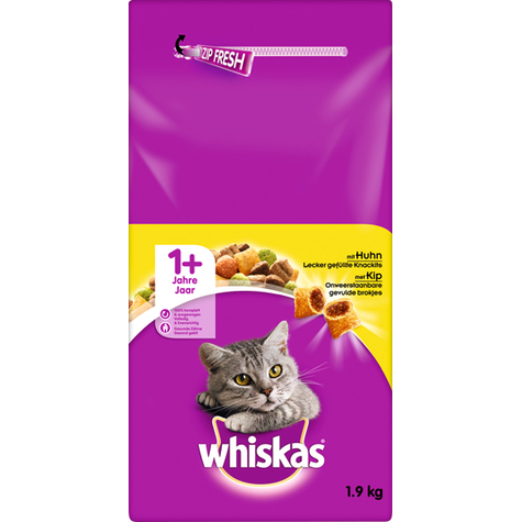 Whiskas,Whis.Trock.Adult 1+ Huhn 1,9kg