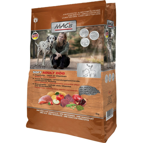 Mac's,Mac's Dog Soft Turkey+Deer 5kg
