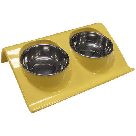 Agrobiothers Dog,Kn Melamine Double Yellow 2x160ml