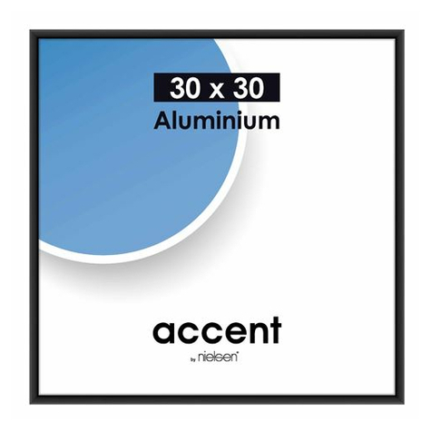 Nielsen Accent 30x30 Aluminum Black Matt 54126