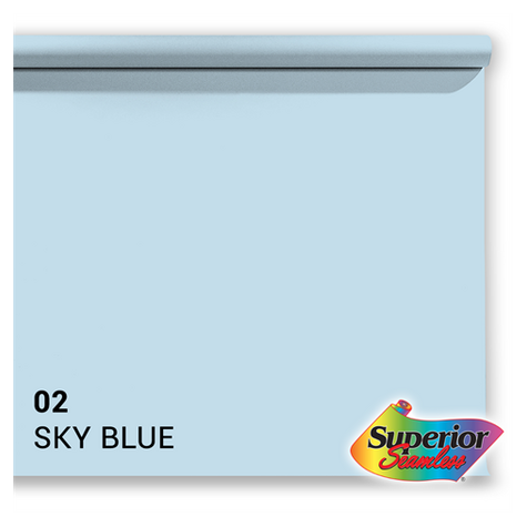 Superior Hintergrund Papier 02 Sky Blue 2,72 X 11m
