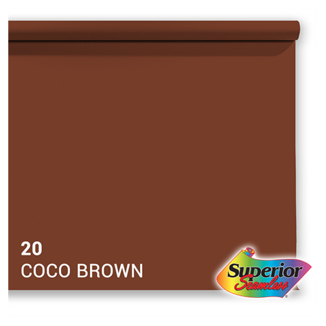 Superior Hintergrund Papier 20 Coco Brown 1,35 X 11m