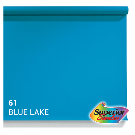 Superior Hintergrund Papier 61 Blue Lake 2,72 X 11m