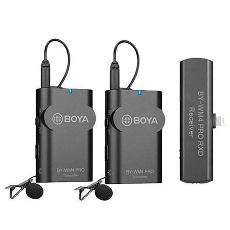 Boya 2.4 Ghz Dual Lavalier-Mikrofon Drahtlos By-Wm4 Pro-K4 Für Ios
