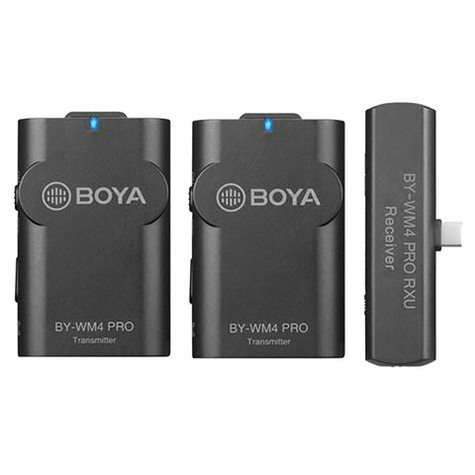 Boya 2.4 Ghz Dual Lavalier-Mikrofon Drahtlos By-Wm4 Pro-K6 Für Android