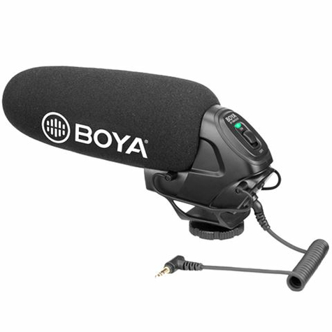 das boya by-bm3030 ist ein supernieren-kondensator-richtmikrofon, das sich für allgemeine tonaufnahmen, z.b. vor ort, eignet. das by-bm303030 ist kompatibel mit slrs, camcordern und audiorecordern. für einen zuverlässigen klang ist dieses richtmikrofon mi