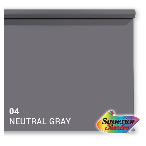 Superior Hintergrund Papier 04 Neutral Grey 1,35 x 11m