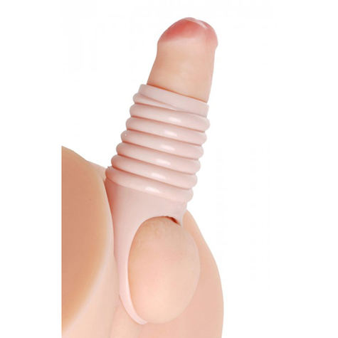 Penismanschetten : Really Ample Ribbed Penis Enhancer Sheath